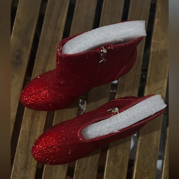 Thalia Sodi Chiara Red Platform Dress Booties - Picture 5 of 7